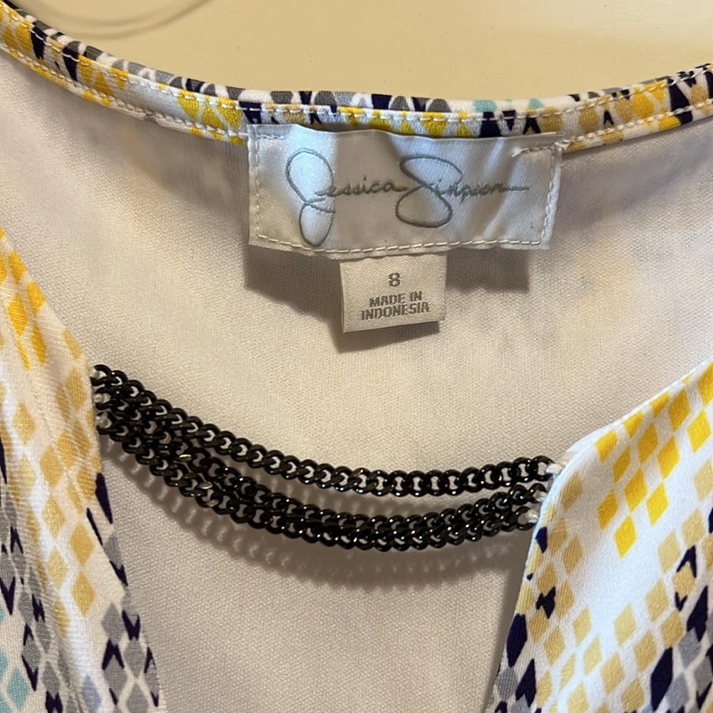 Jessica Simpson faux wrap embellished dress - Picture 6 of 6
